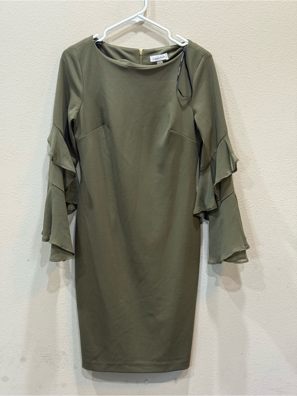 Calvin Klein Deep Green Sheath Dress